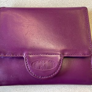 The Big Skinny RARE Two Tone Purple Leather Wallet!